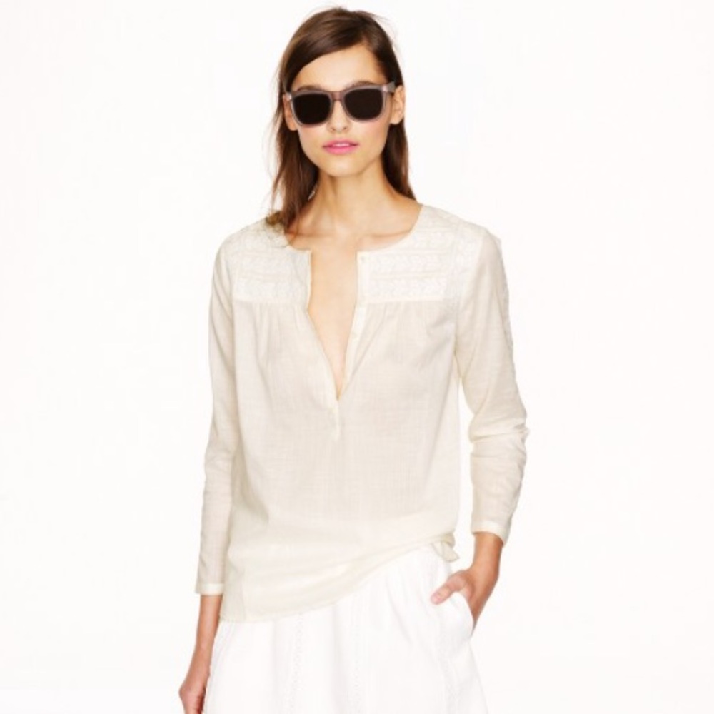 Elegant Cream Women's Top